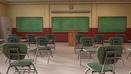 3D Rendering Classroom
