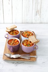 chickpeas and sausage goulash