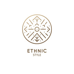 Geometric sacred abstract emblem tattoo