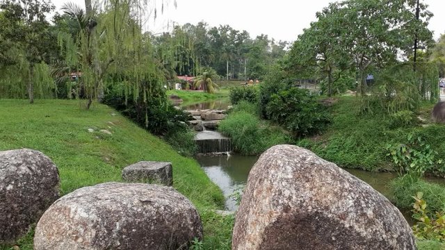A lake in kluang town, johor malaysia
