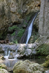 Waterfall in butterfly valley on Rhodes