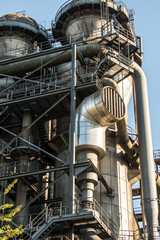 Teil einer alten Raffinerie