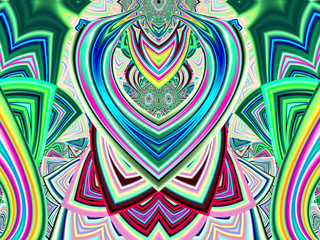 Beautiful abstract background for art projects, cards, business, posters. 3D illustration, computer-generated fractal