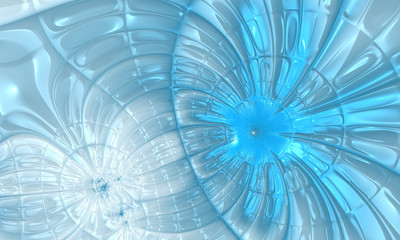 Beautiful abstract flower for art projects, cards, business, posters. 3D illustration, computer-generated fractal