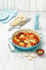 shakshuka with chorizo