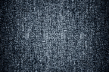 Blue fabric texture background. Detail of canvas textile material.