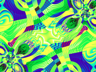 Beautiful abstract background for art projects, cards, business, posters. 3D illustration, computer-generated fractal