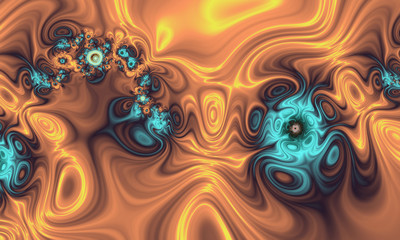 Beautiful abstract background for art projects, cards, business, posters. 3D illustration, computer-generated fractal