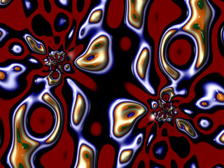 Beautiful abstract background for art projects, cards, business, posters. 3D illustration, computer-generated fractal