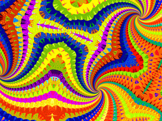 Beautiful abstract background for art projects, cards, business, posters. 3D illustration, computer-generated fractal