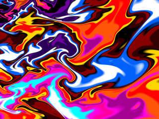 Beautiful abstract cover for art projects, cards, business, posters. 3D illustration, computer-generated fractal