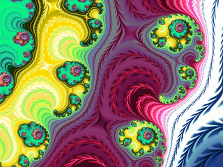 Beautiful abstract background for art projects, cards, business, posters. 3D illustration, computer-generated fractal