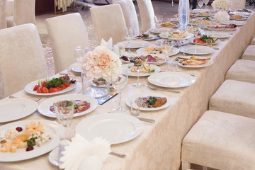 banquet in a restaurant, party in a restaurant