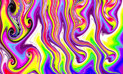 Beautiful oil background for art projects, cards, business, posters. 3D illustration, computer-generated fractal