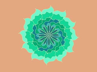 abstract floral background with flowers