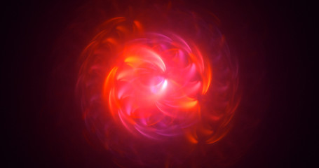 3D rendering abstract round light background