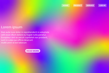 Minimal Glow Fluid Flow Colorful Abstract Design For Website Advertising Brochure Background. Modern Trendy Gradient Futuristic Element Multi Color Tone Illustration Concept.