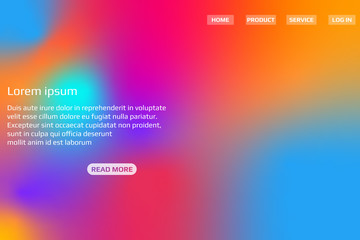 Minimal Glow Fluid Flow Colorful Abstract Design For Website Advertising Brochure Background. Modern Trendy Gradient Futuristic Element Multi Color Tone Illustration Concept.