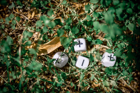 playing dice for role-playing and board games