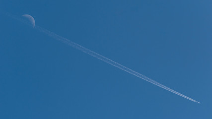 The Moon and the Plane