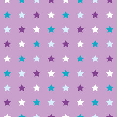 Seamless pattern with colorful stars