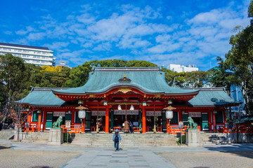 Ikuta Shrine in kobe japan