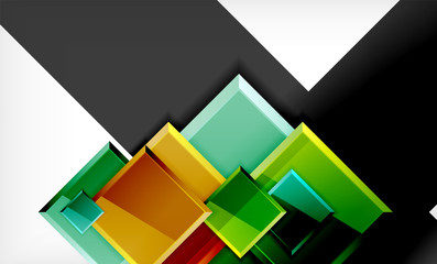 Color squares futuristic abstract background