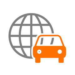 Globaler Autoverkehr - Symbol Icon