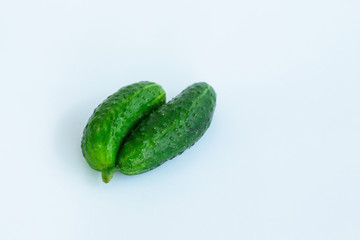 Сucumber ugly vegetables isolated
