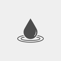 Fototapeta premium Drope flat vector icon. Water spray flat vector icon. Splash flat vector icon