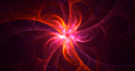 Fototapeta premium 3D rendering abstract fractal light background