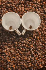 roasted coffee beans, can be used as a background