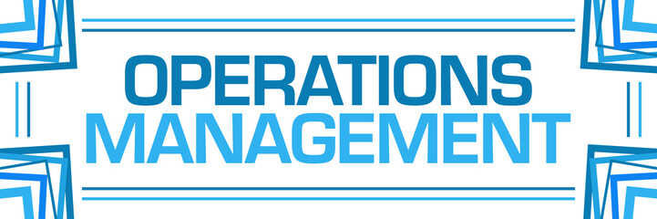 Operations Management Blue Random Borders Horizontal 