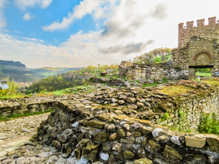 Tsarevets Fortress, ancient fortress on hill top. Capital of the Second Bulgarian Kingdom. Veliko Tarnovo, Bulgaria