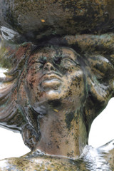 Detail of a statue of a mermaid Rye Sussex England