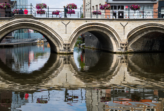 Bridge over the River Dilje, Mechelen, Belgium