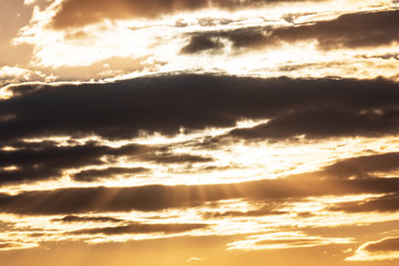 the sky at sunset