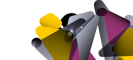 Triangle geometric background in trendy style on light background. Retro vector illustration. Colorful bright. Trendy modern style. Vector business illustration.