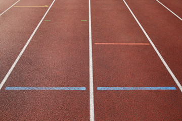 Finish lines - on the running track