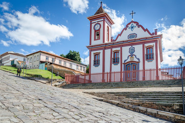 Church of St. Francis of Assisi in Diamantina , MG , Brazil .