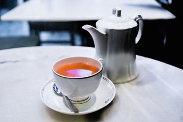 Pouring tea