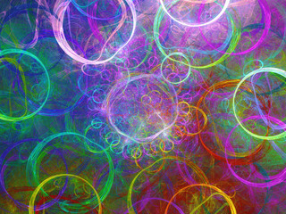 abstract chaotic fractal background 3D rendering illustration