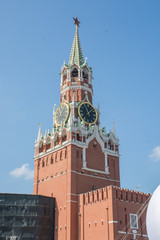 Fototapeta premium Tower of Moscow Kremlin on Red Square, Russia