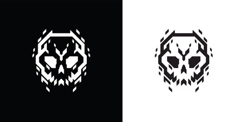 Techno skull logo