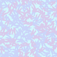 UFO camouflage of various shades of blue, vine and violet colors