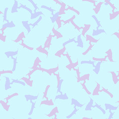 UFO camouflage of various shades of blue, vine and violet colors