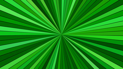 Green abstract hypnotic explosive concept background - vector star burst graphic design