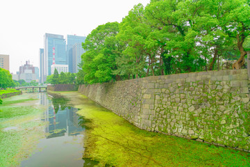 皇居周辺の風景(東京、日本)
