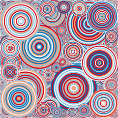 Abstract Generative Art color distributed  circles dots background illustration