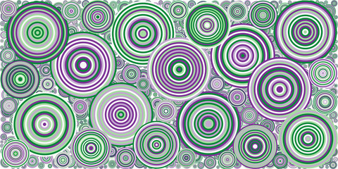 Abstract Generative Art color distributed  circles dots background illustration